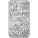 Pre-Owned Australian Dragon Rectangular 1oz Silver Coin - Mixed Dates - VAT Free