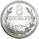 Pre-Owned Guernsey 8 Doubles £2 Silver Coin - Mixed Dates - VAT Free