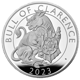 Pre-Owned 2023 UK Tudor Beasts Bull of Clarence 1oz Proof Silver Coin - VAT Free
