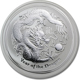 Pre-Owned 2012 Australian Lunar Dragon 2oz Silver Coin - VAT Free