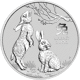 Pre-Owned 2023 Australian Lunar Rabbit 2oz Silver Coin - VAT Free