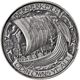 Pre-Owned Mason Mint Vikings 1oz Antique Finish Silver Round