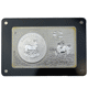 Pre-Owned 2017 South Africa 50th Anniversary Krugerrand Reverse Proof 2oz Silver Bar with 1oz Silver