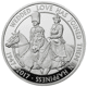 Pre-Owned 2017 UK Platinum Wedding Anniversary £5 Piedfort Proof Silver Coin - VAT Free