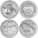 Pre-Owned 2003 UK £1 Bridges Pattern Proof Silver 4-Coin Set - VAT Free