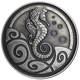 Pre-Owned 2019 Samoa Seahorse Antique Finish 1oz Silver Coin