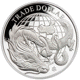 Pre-Owned 2021 St. Helena British Trade Dollar Restrike Dragon 1oz Silver Coin - VAT Free