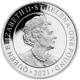 Pre-Owned 2021 St. Helena British Trade Dollar Restrike Dragon 1oz Silver Coin - VAT Free