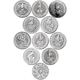 Pre-Owned UK Queen's Beasts 2oz Silver Coin Full Collection in Wooden Presentation Box (11 Coins) -