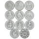 Pre-Owned UK Queen's Beasts 2oz Silver Coin Full Collection (11 Coins) - VAT Free