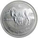 Pre-Owned 2009 Australian Lunar Ox 1oz Silver Coin