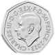 Pre-Owned 2023 UK Hogwarts 50p Proof Silver Coin - VAT Free