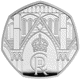 Pre-Owned 2023 UK Coronation of King Charles III 50p Proof Silver Coin