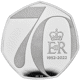 Pre-Owned 2022 UK Platinum Jubilee 50p Piedfort Proof Silver Coin - VAT Free