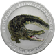 Pre-Owned 2014 Australian Saltwater Crocodile Colourised 1oz Silver Coin - VAT Free