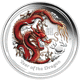 Pre-Owned 2012 Australian Lunar Dragon 1/2oz Colourised Proof Silver Coin - VAT Free