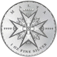 Pre-Owned 2024 Malta Maltese Cross 1oz Silver Coin - VAT Free