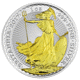 Pre-Owned 2017 UK Britannia Gilded 1oz Silver Coin - VAT Free