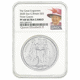 Pre-Owned 2020 UK Three Graces 2oz Proof Silver Coin - NGC Graded PF68 - 6031268-015