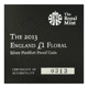 Pre-Owned 2013 UK Floral Icons England £1 Piedfort Proof Design Silver Coin - VAT Free