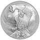 Pre-Owned 2022 Korea Taekwondo 1oz Silver Round