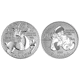 Pre-Owned Canadian Santa Claus and Magical Reindeer $20 Silver 2-Coin Set - VAT Free