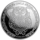 Pre-Owned 2018 Tokelau Wisdom of Owls Scops Owl $5 Proof Silver Coin - VAT Free