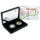 Pre-Owned 2013 UK 150th Anniversary of the London Underground £2 Proof Silver 2-Coin Set - VAT Free