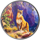 Scottsdale Mint The Wild: Mountain Lion Colourised Certi-Lock 1oz Silver Round