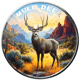 Scottsdale Mint The Wild: Mule Deer Colourised Certi-Lock 1oz Silver Round