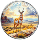 Scottsdale Mint The Wild: Pronghorn Antelope Colourised Certi-Lock 1oz Silver Round*