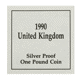 Pre-Owned 1990 UK £1 Proof Design Silver Coin - VAT Free
