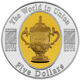 Pre-Owned 2003 Australian Rugby World Cup 1oz Gold-Plated Proof Silver Coin - VAT Free