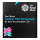 Pre-Owned 2012 UK London 2012 Paralympic Games £5 Piedfort Proof Silver Coin - VAT Free