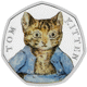 Pre-Owned 2017 UK Post Office Beatrix Potter 'Tom Kitten' Proof Silver 50p Coin - VAT Free