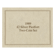 Pre-Owned 1989 UK Bill and Claim Of Rights £2 Piedfort Proof Design Silver 2-Coin Set - VAT Free