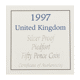 Pre-Owned 1997 UK 50p Piedfort Proof Design Silver Coin - VAT Free