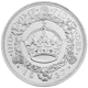 Pre-Owned 1937 UK 1 Crown - Wreath Pattern Silver Coin - VAT Free