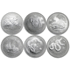 Pre-Owned Australian Lunar Series II Silver Full 12-Coin Collection - VAT Free