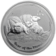 Pre-Owned 2008 Australia Lunar Mouse Proof Design 2oz Silver Coin - VAT Free