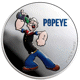 Pre-Owned 2024 Fiji Popeye Colourised 1oz Silver Coin - VAT Free