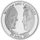 Pre-Owned 2011 UK Royal Wedding William and Catherine £5 Proof Design Silver Coin - VAT Free