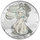 Pre-Owned 2008 USA Eagle Holographic 1oz Silver Coin - VAT Free