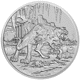 Pre-Owned 2015 Niue 'Creatures of Mythology' Cerberus 1oz Proof Silver Coin - VAT Free