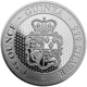 Pre-Owned 2018 St. Helena Rose Crown Shield Guinea 1.25oz Silver Coin - VAT Free