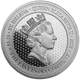 Pre-Owned 2018 St. Helena Rose Crown Shield Guinea 1.25oz Silver Coin - VAT Free
