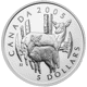 Pre-Owned 2005 Canadian White-Tailed Deer and Fawn $5 Proof Silver Coin - VAT Free