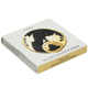 Pre-Owned 2023 Chinese Panda Gold and Black Platinum Gilded 30g Silver Coin - VAT Free
