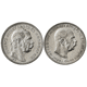 Pre-Owned 1914 Austria-Hungary Franz Joseph I 1 Corona Silver 2-Coin Set - VAT Free