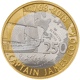 Pre-Owned 2018 UK Captain James Cook's Voyage of Discovery £2 Proof Silver Coin - VAT Free